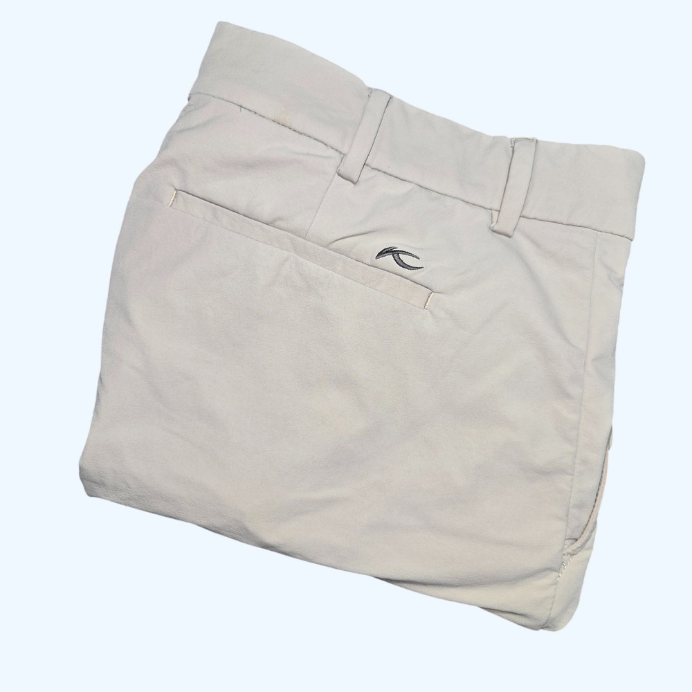 KJUS Men Ike Shorts Beige Tan Golf Performance Stretch MG20-D09 Size 38? READ*
